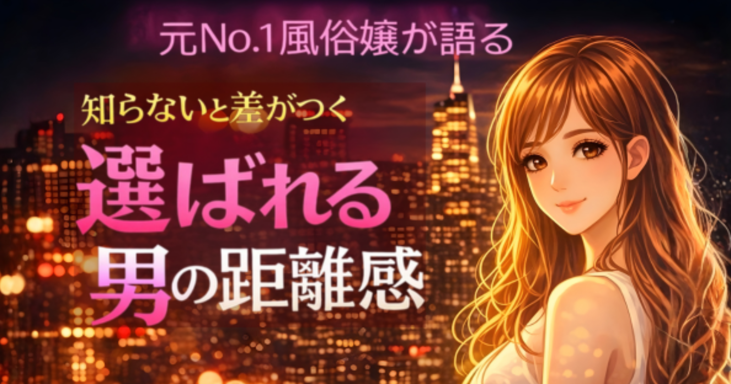 【元No.1風嬢】いい人で終わる男性へ。“また会いたい”と思われる距離感の作り方