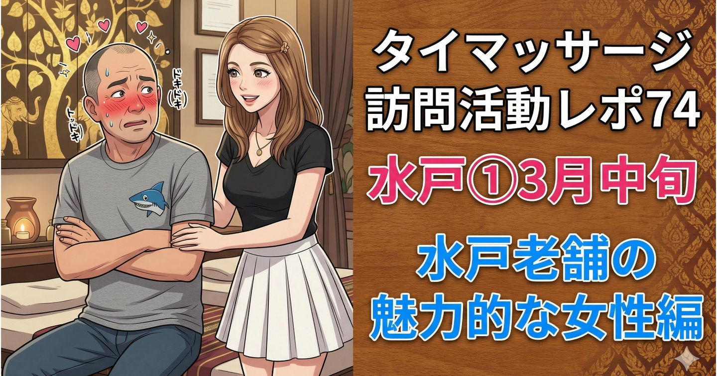 新Tips117.タイマッサージ訪問活動レポ74 水戸①