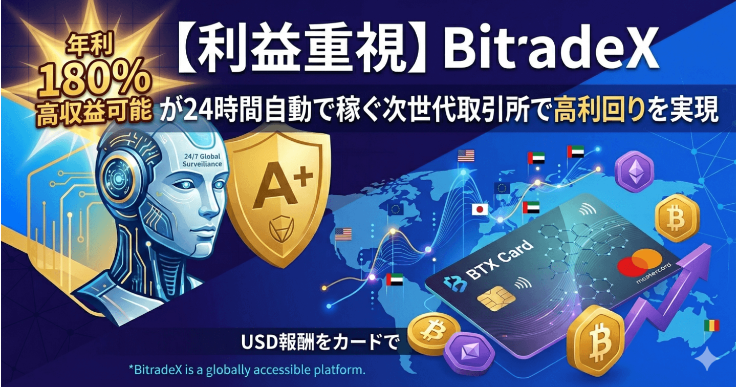 BitradeX（ビットレードエックス）とは？AI Botが24時間自動で稼ぐ次世代取引所の全貌