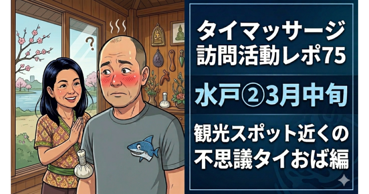 新Tips118.タイマッサージ訪問活動レポ75 水戸②