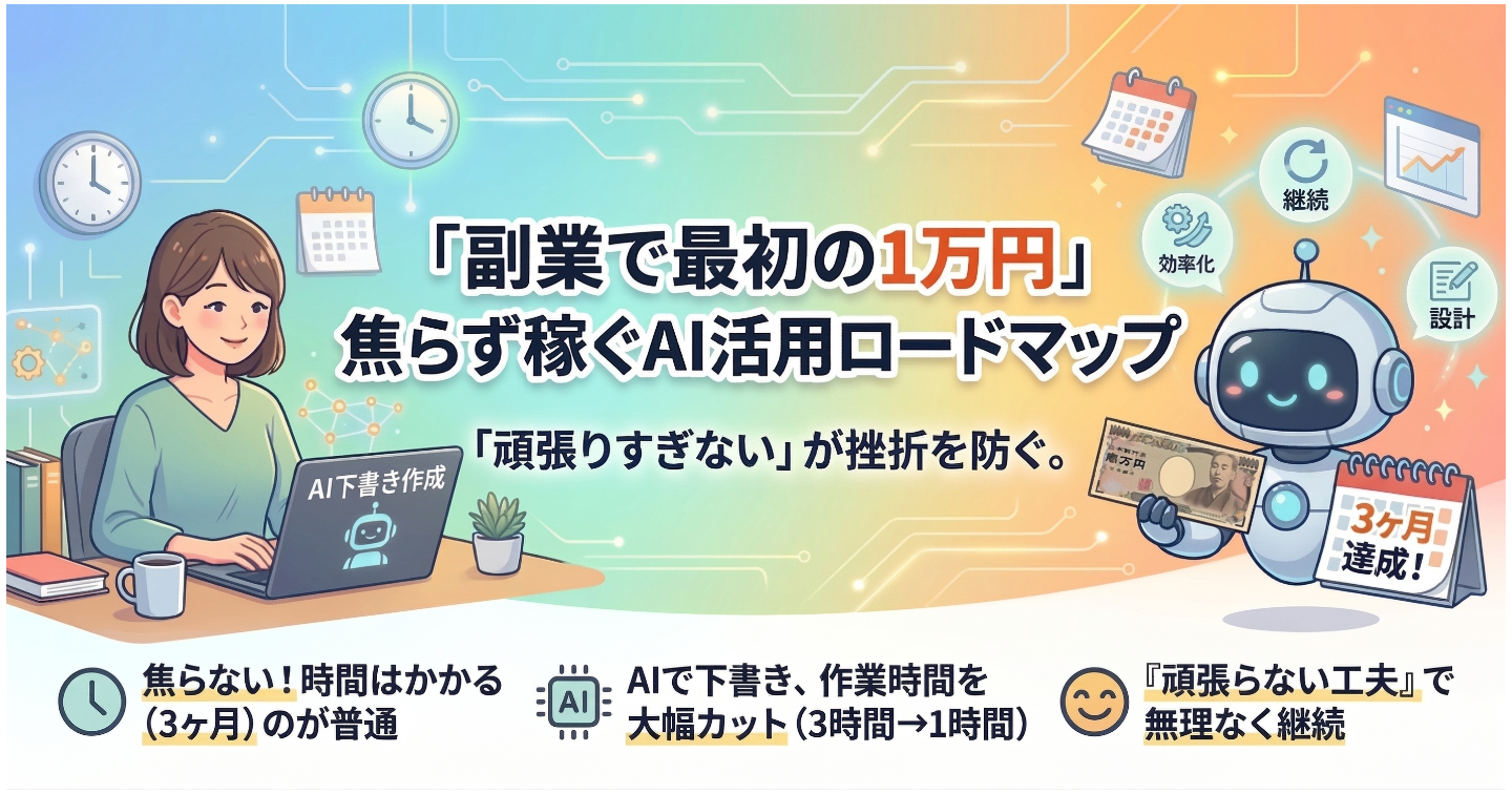 副業初心者が1万円稼ぐまでのリアル期間と心構え
