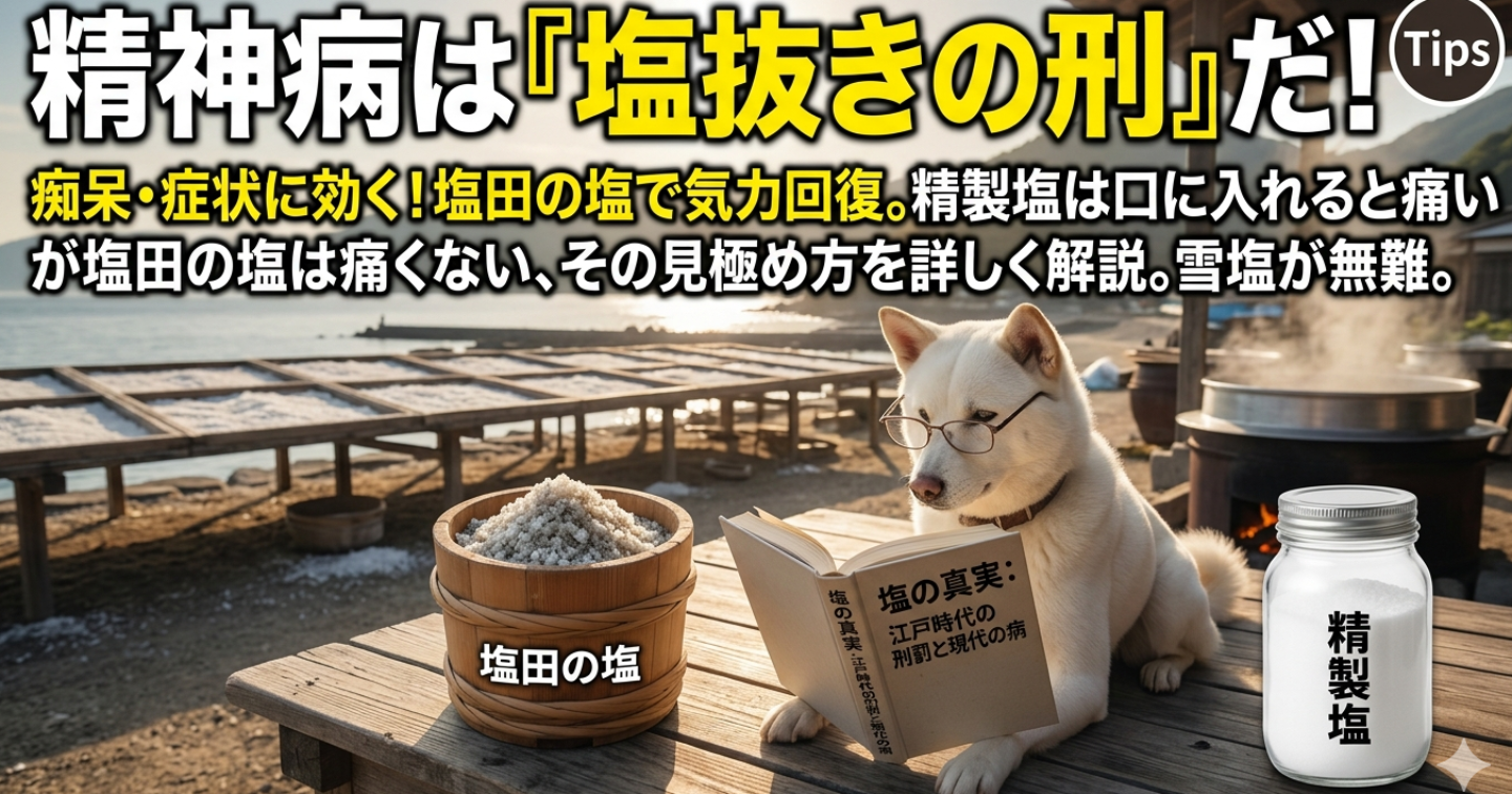現代の精神不調は「塩抜きの刑」が原因だ。投資家が教える、雪塩で脳と気力を回復させる「真・塩分摂取術」