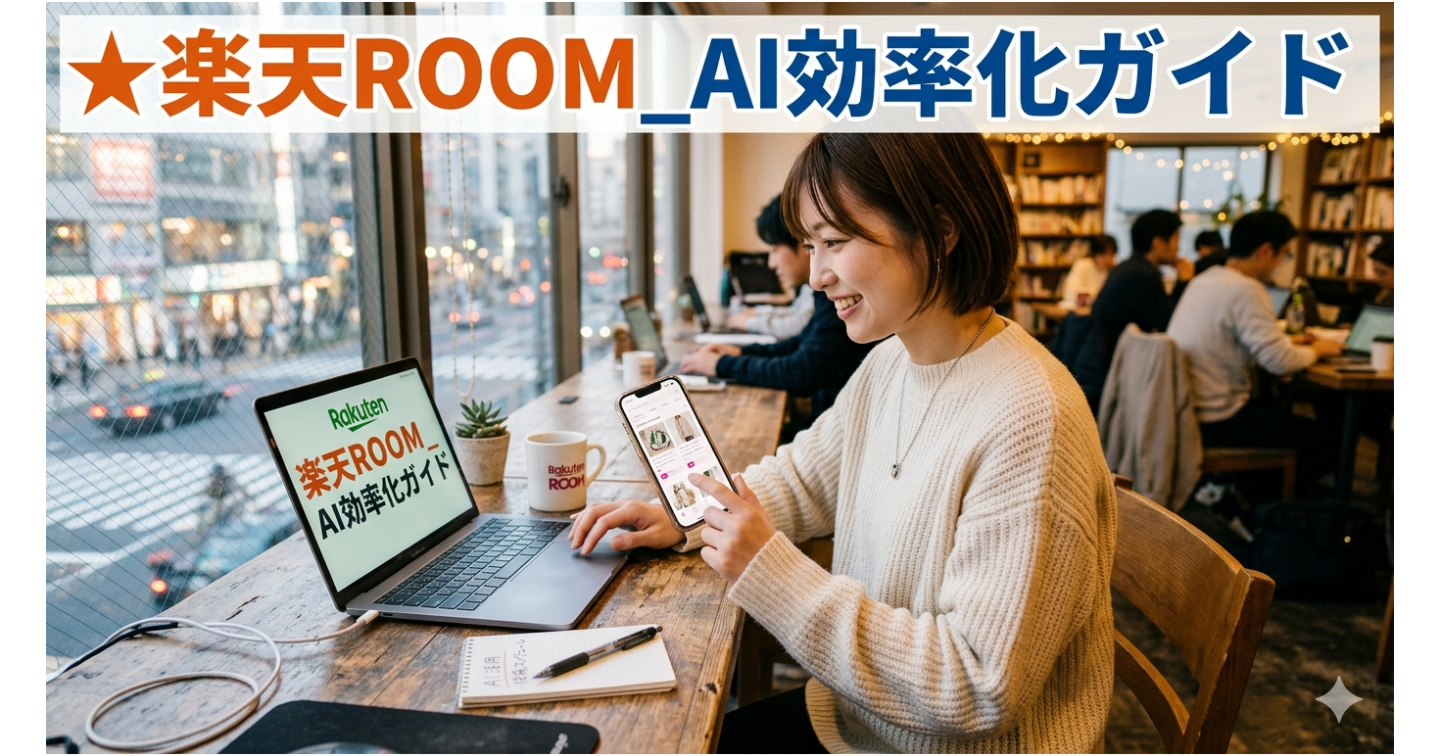 楽天ROOMの投稿をAIで効率化！ChatGPT＆GASを使った半自動化ガイド　副業・AI活用に興味があるすべての人へ