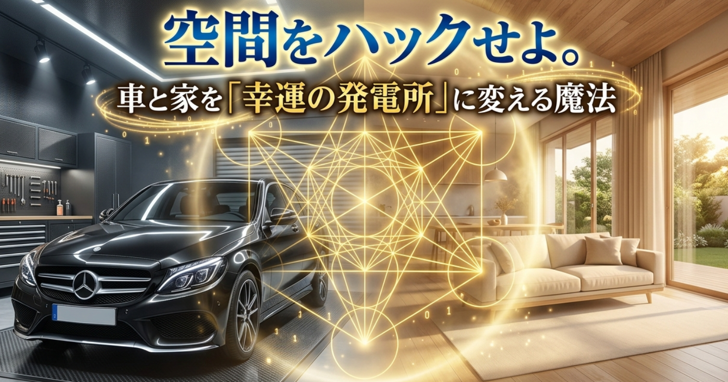 【空間改変】あなたの車と家が「貧乏神の巣」になっていないか？宇宙の周波数と同期する「聖域化」マニュアル