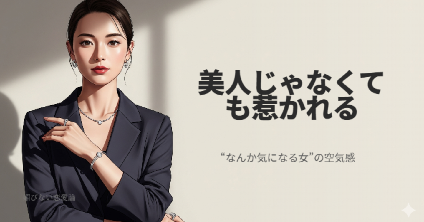 沼らせ女の色気は顔じゃない｜“なんか惹かれる”雰囲気の作り方
