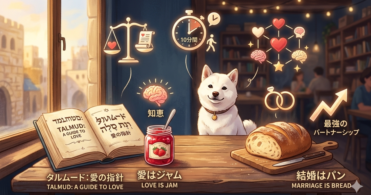 愛はジャム、結婚はパン」5000年の知恵で恋愛をハックする。ユダヤ式・絶対に破綻しない『最強のパートナーシップ術』
