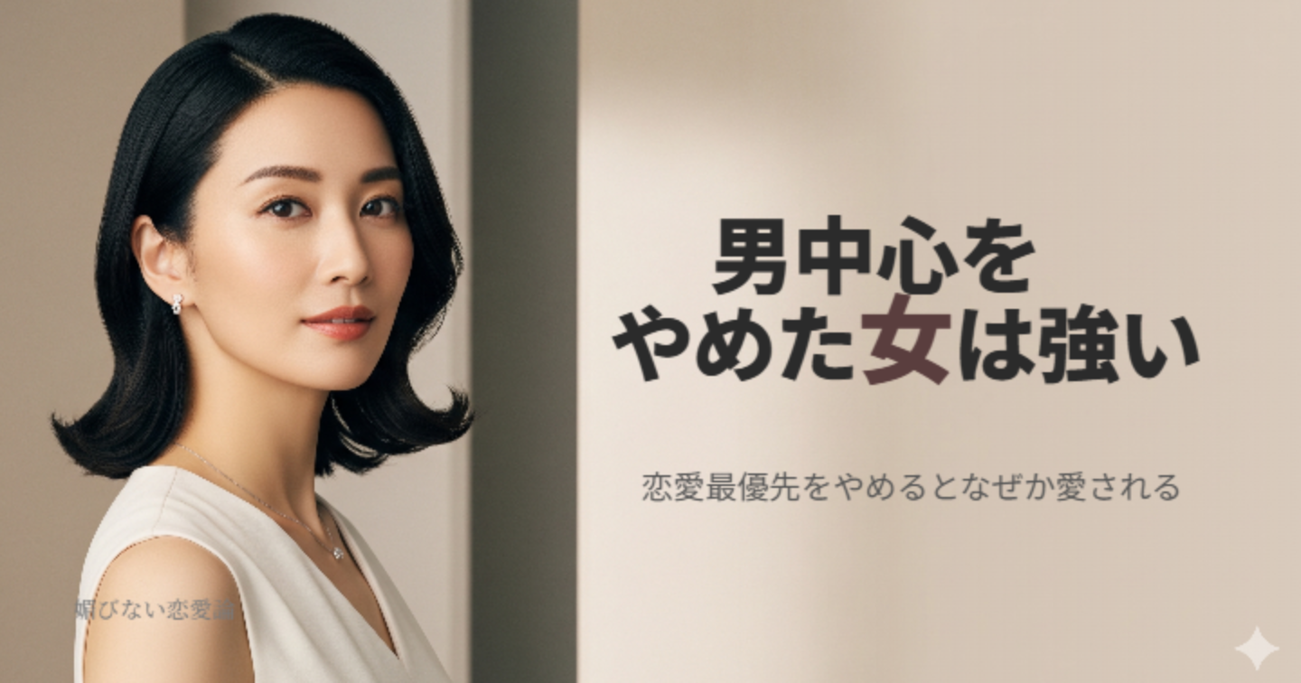 沼らせ女の自分軸｜恋愛最優先をやめた瞬間、なぜか愛される理由