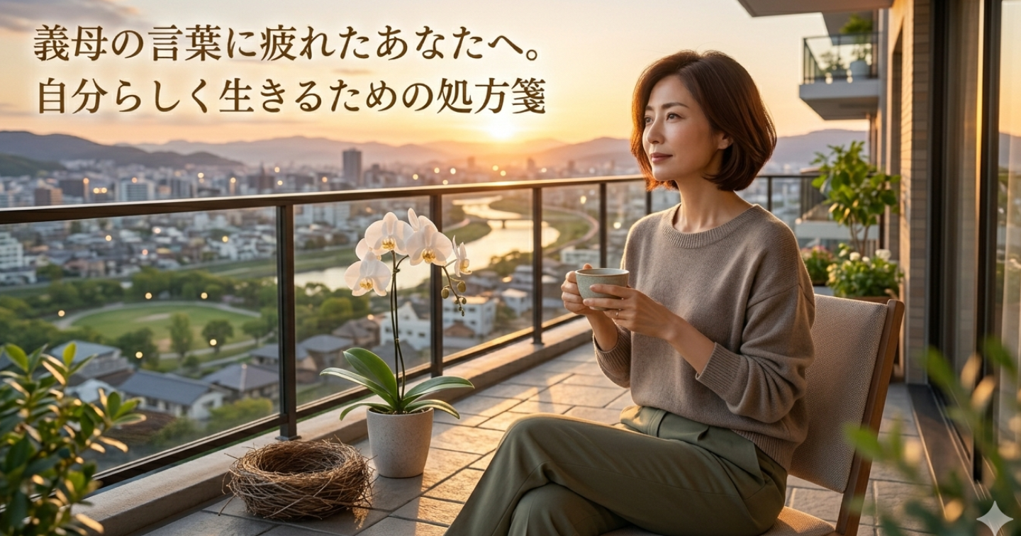 義母の言葉に疲れたあなたへ。自分らしく生きるための処方箋