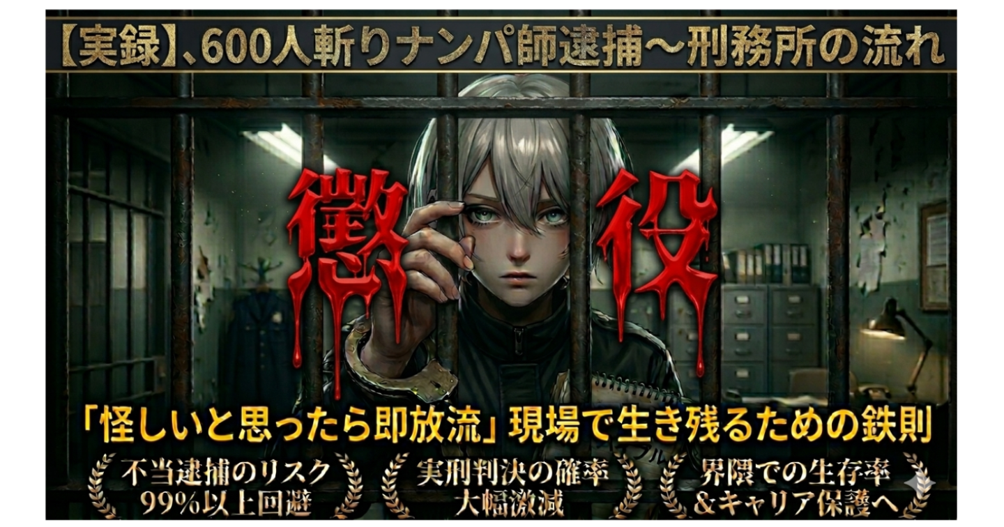 【実録：600人斬りナンパ講師逮捕〜刑務所の流れ】