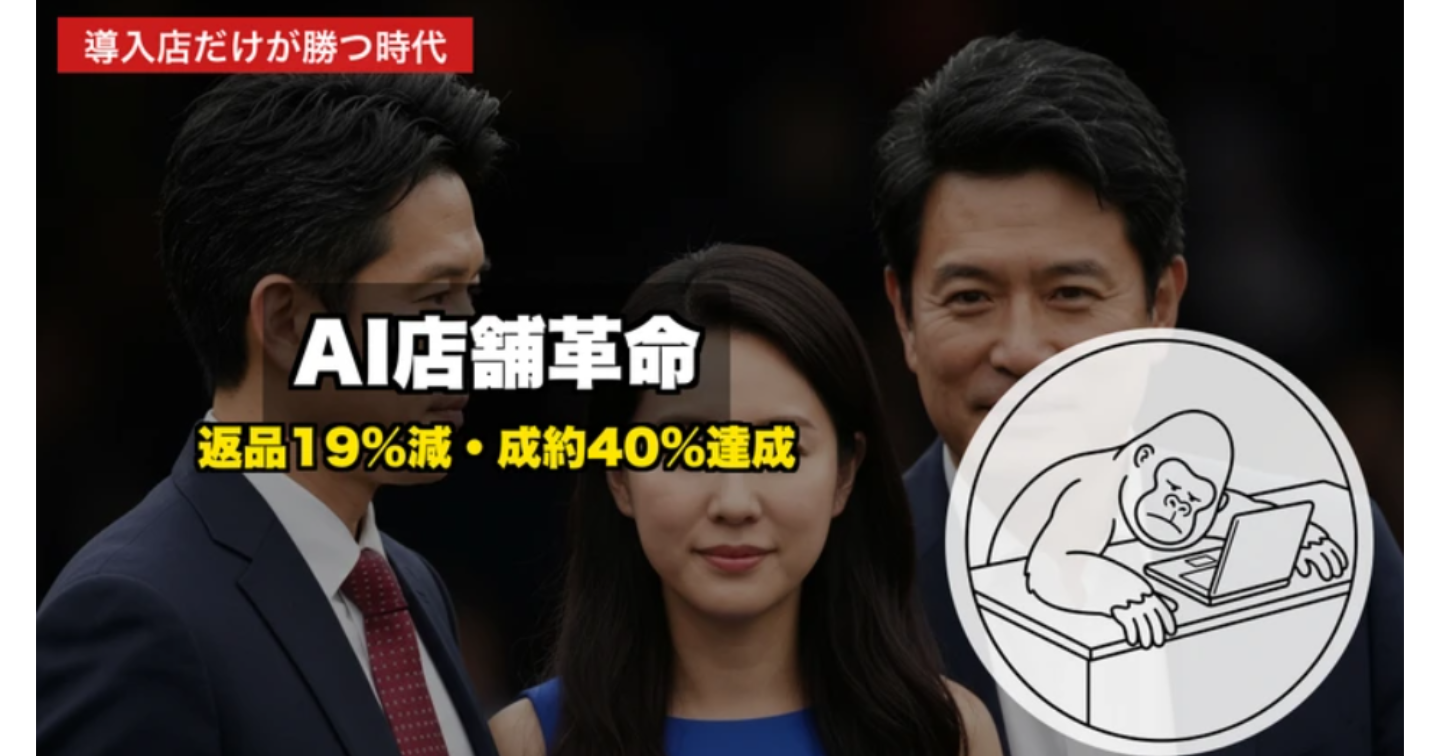 【2026年最新】返品率19%削減、成約率40%──AIが変える店舗経営の新常識