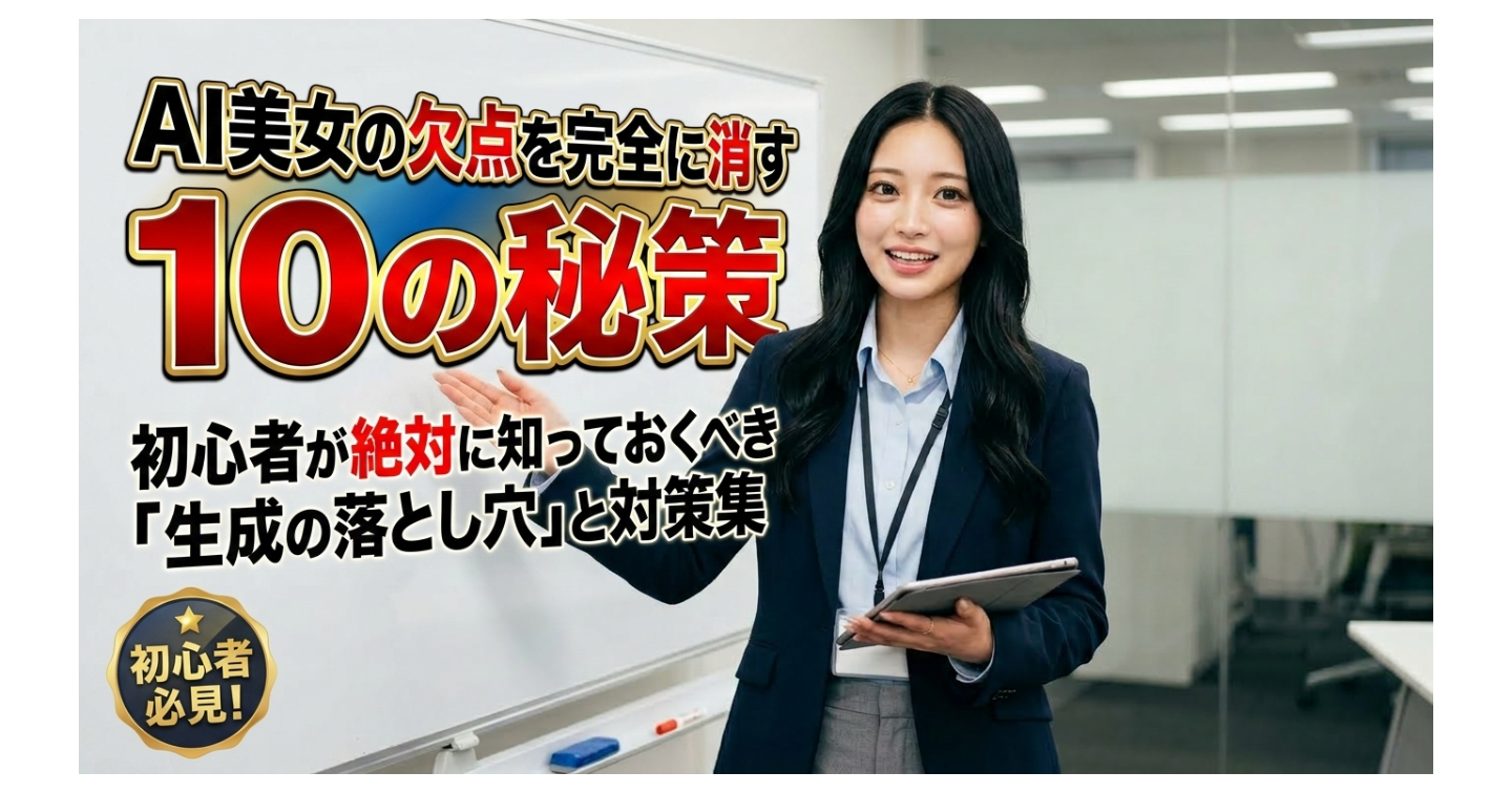 AI美女の破綻を完全に消す10の裏ワザ初心者が絶対に知るべき“生成の落とし穴”と対策集
