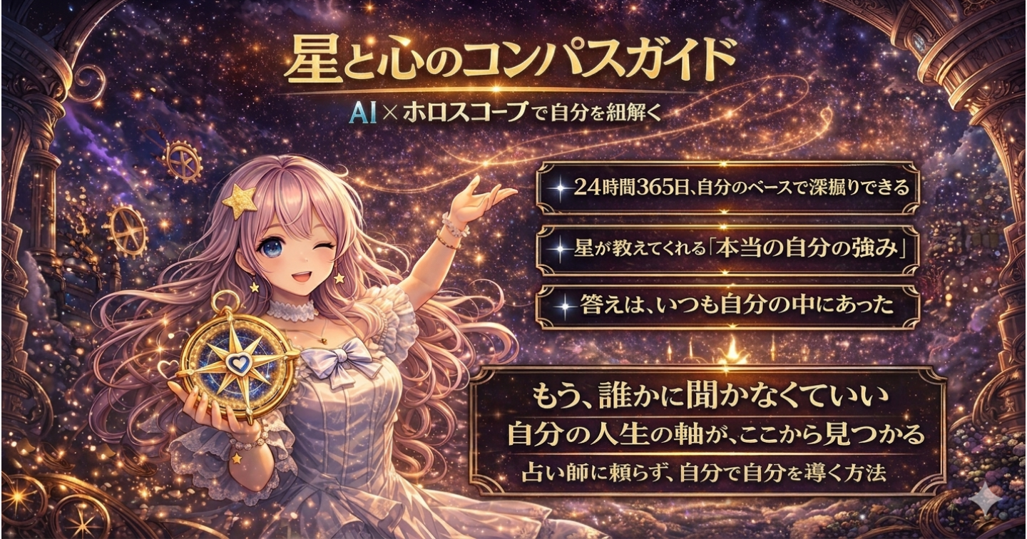 ChatGPTでホロスコープを紐解く！プロ級の星読みAIプロンプト公開【星と心のコンパスガイド】