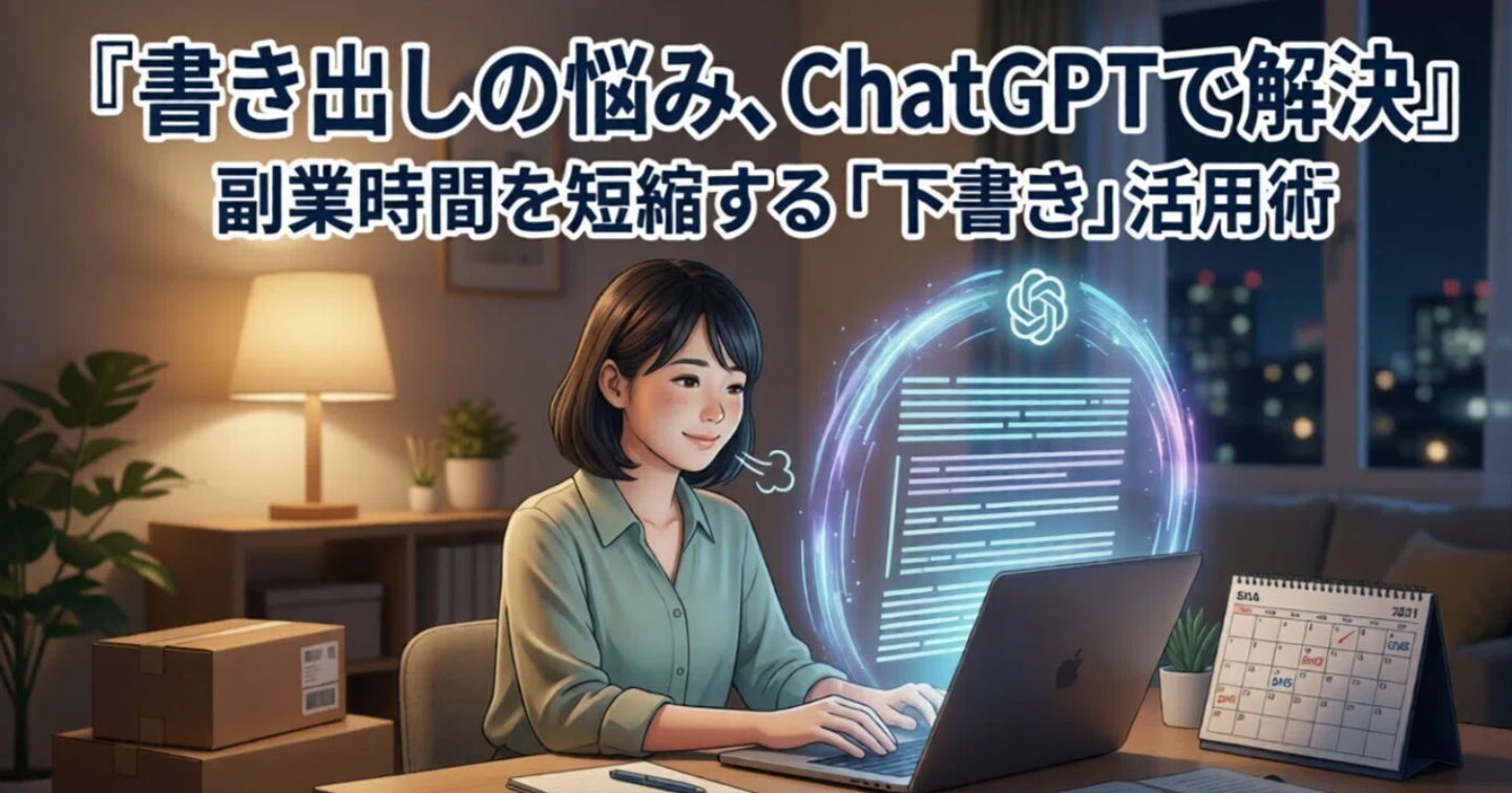 ChatGPTで文章を書く時間を減らす方法｜副業・仕事で使える入門ガイド