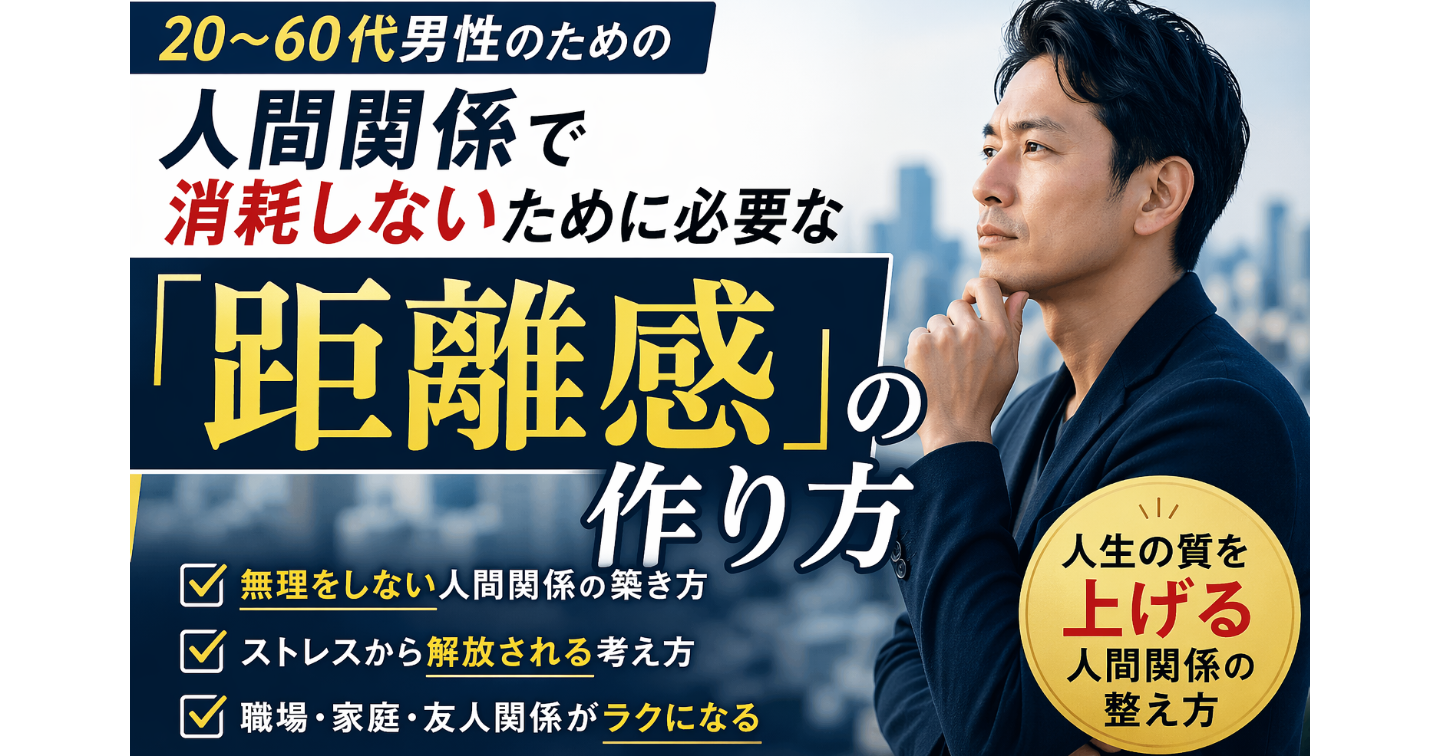 人間関係で消耗しないために必要な「距離感」の作り方
