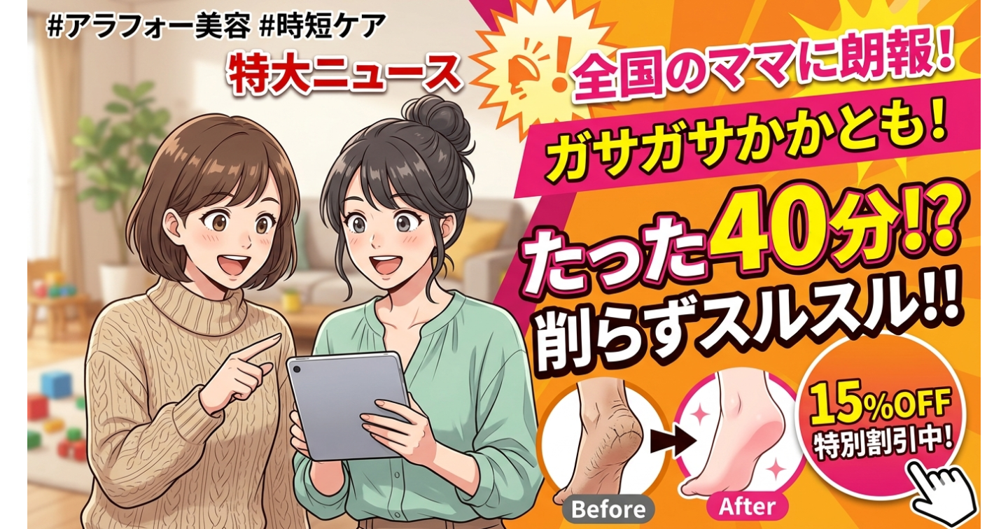 【もうお座敷も怖くない】ガサガサかかとは「削らない」が正解！履いて待つだけ、魅惑のツルツル素足革命