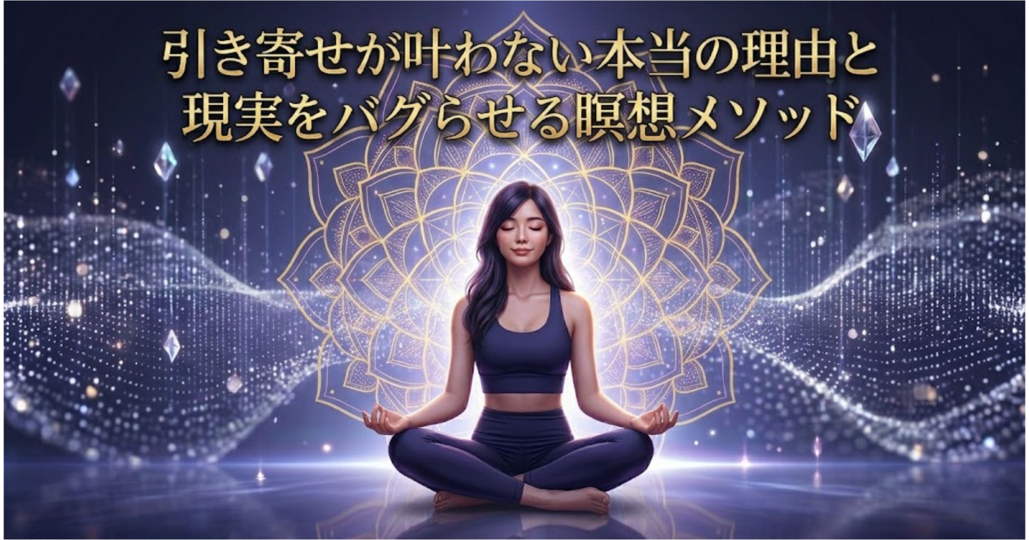 引き寄せが叶わない本当の理由と現実をバグらせる瞑想メソッド