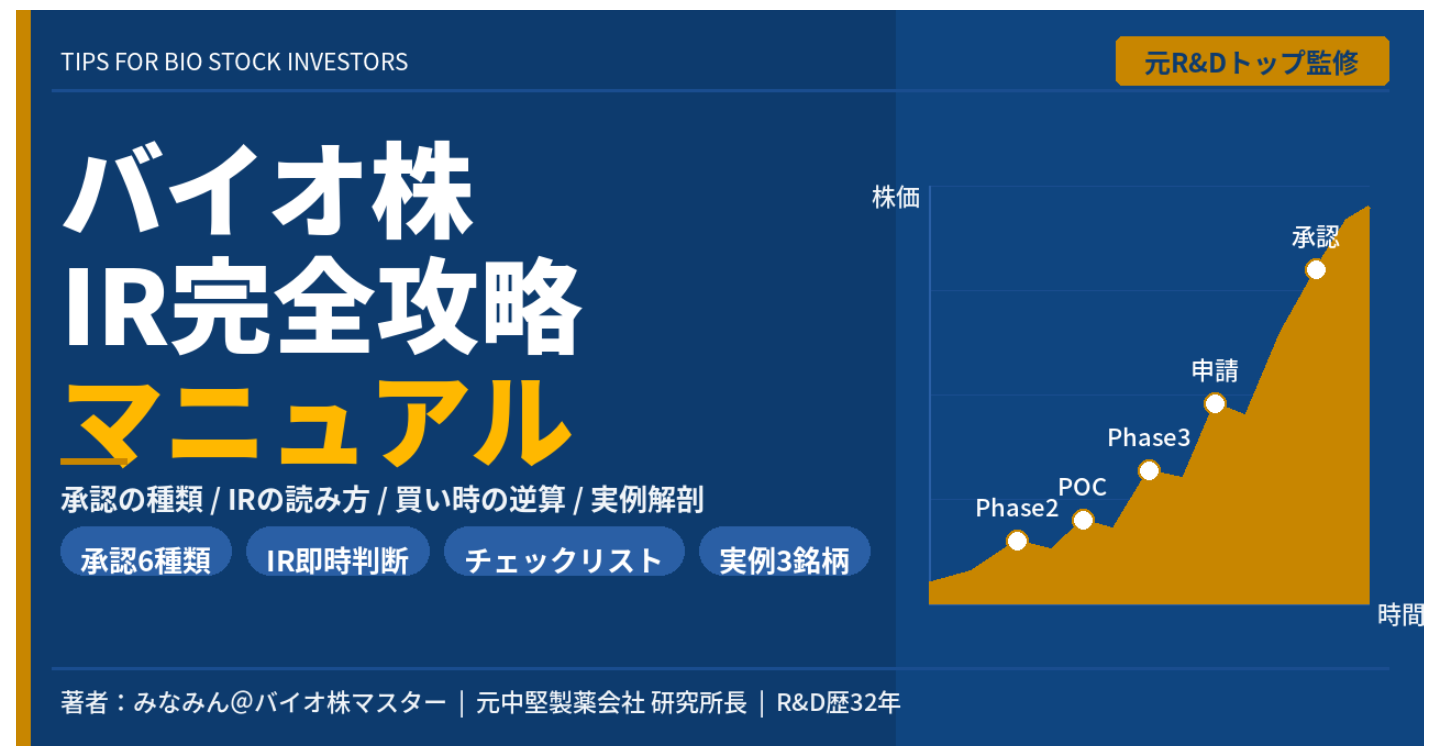 バイオ株IR完全攻略マニュアル　── 元製薬会社R&Dトップが初公開する、読んで終わりではなく「使って稼ぐ」実践書 ──