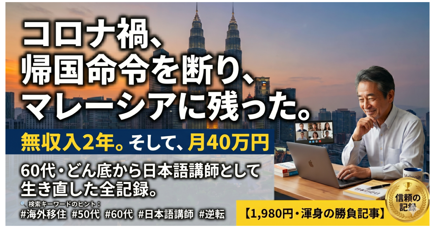 海外で日本語講師として生きる——収入ゼロから月40万円になるまでにやったこと