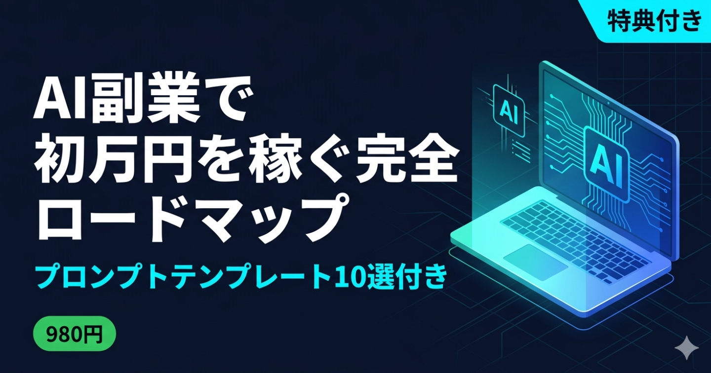 AI副業スタートブック：初月5万円を稼ぐ完全ロードマップ