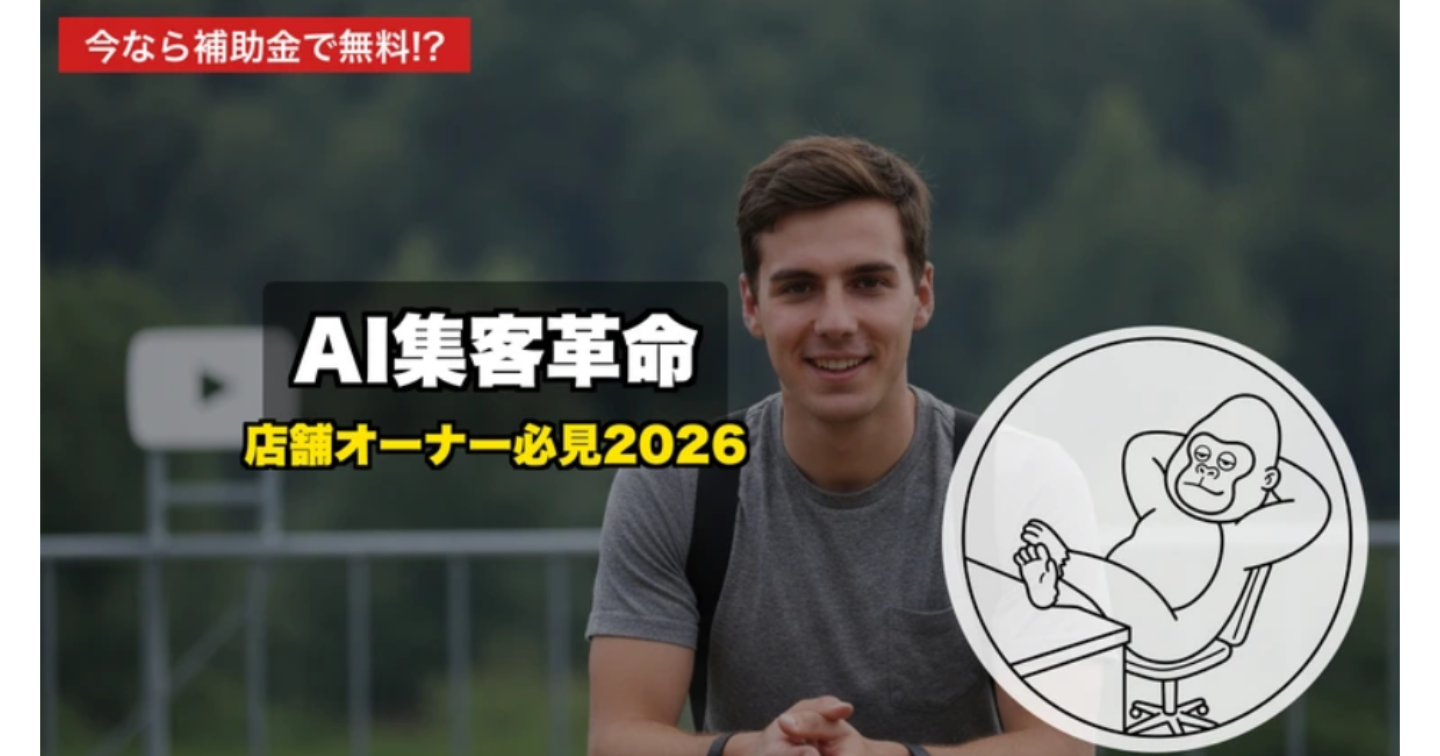 【2026年最新】AIで店舗集客が変わる！今すぐ使える補助金と無料ツールまとめ