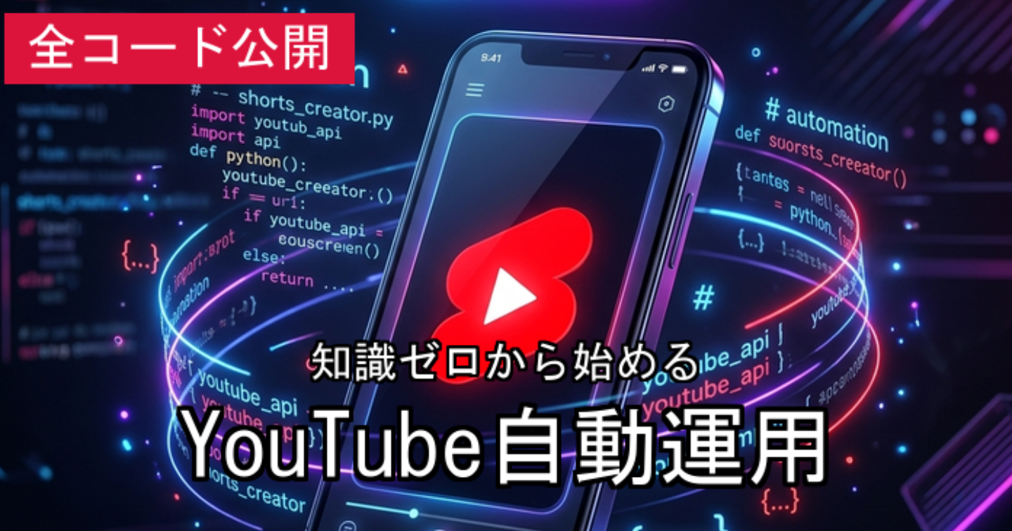 【コード一式付き】GPU不要・毎日YouTube Shorts自動投稿ボット完全版