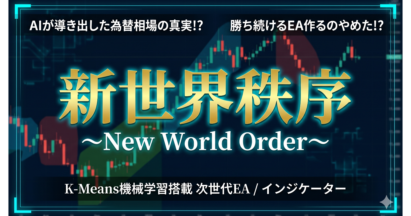 【新世界秩序】AIが導き出した答えは勝ち続ける事ではなかった⁉為替自動売買における新しい世界観とは？
