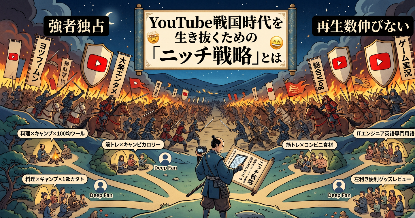 YouTube戦国時代を生き抜くための「ニッチ戦略」とは