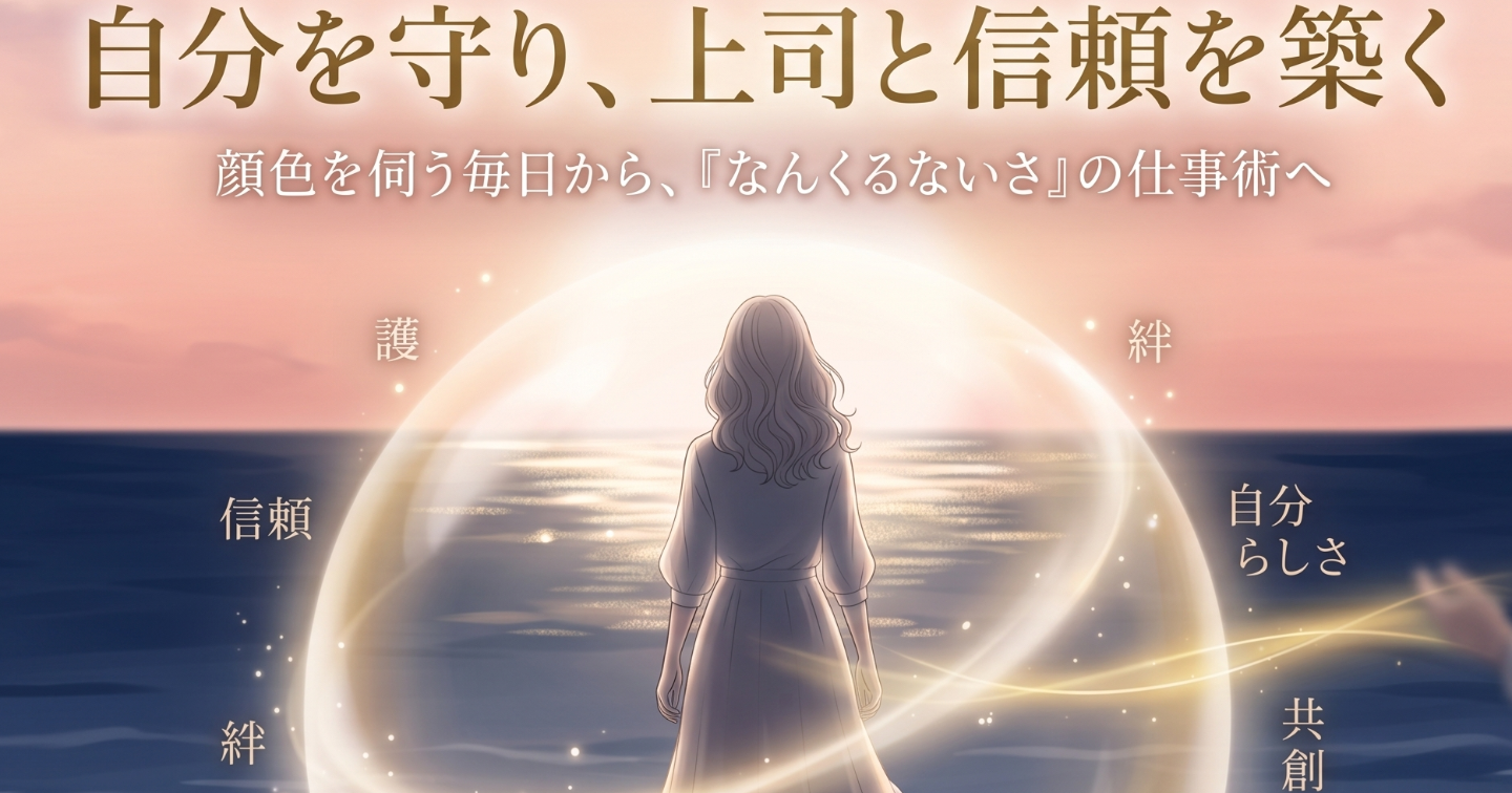 【HSP向け】異性の上司に気疲れしてしまうあなたへ。顔色を伺う毎日はもう卒業——自分を守りながら信頼を築く仕事術🌺