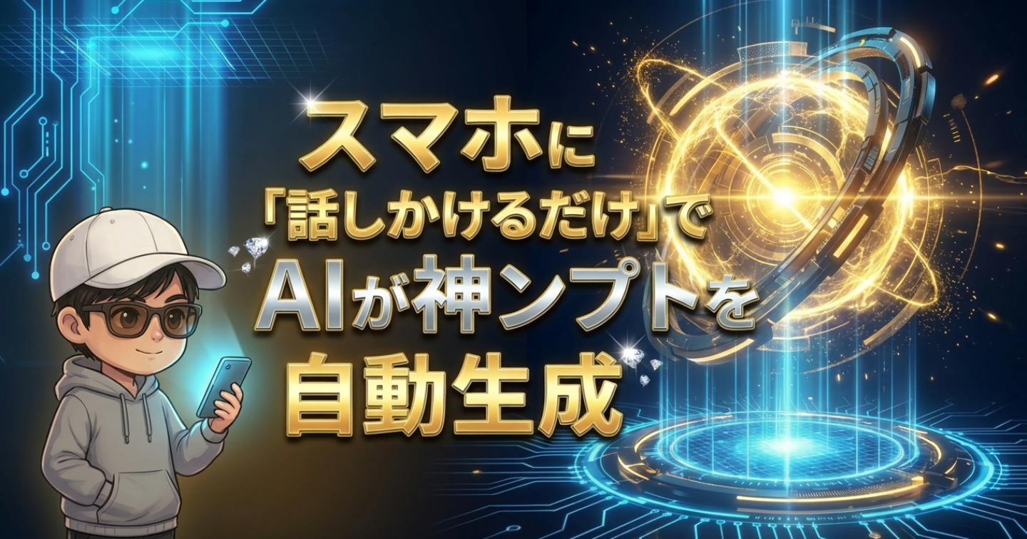 「雑に話しかけるだけ」でAIがプロ仕様の指示書を自動で作ってくれる『究極のメタプロンプト』
