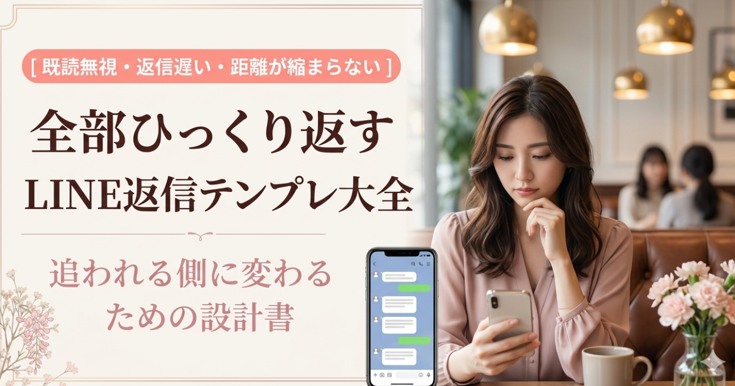 既読無視・返信遅い・距離が縮まらない 全部ひっくり返すLINE返信テンプレ大全