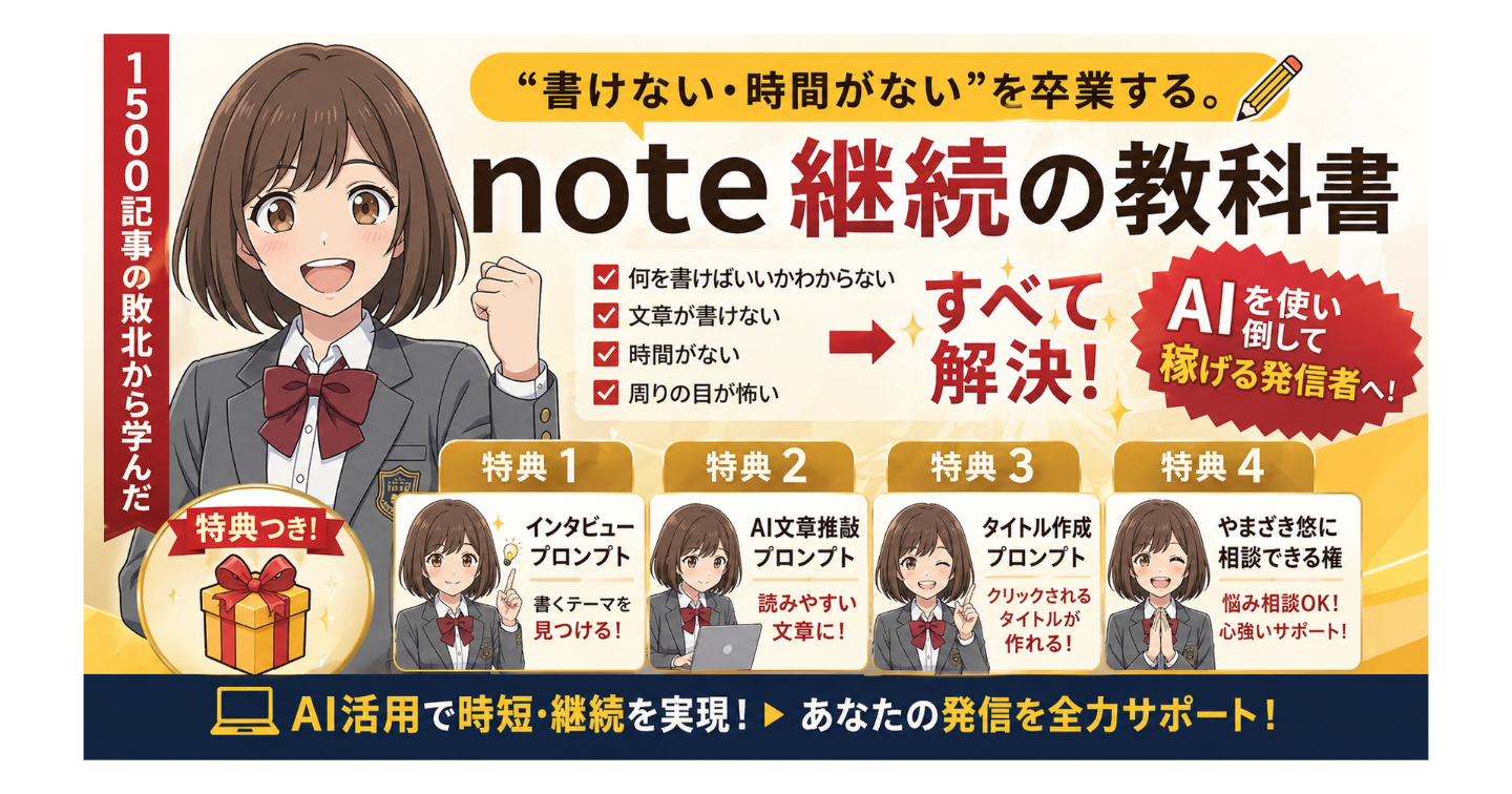 1500記事の敗北から学んだ、note継続の教科書。
