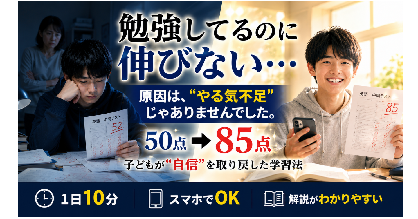 「もう無理かもしれない」って言っていた子が、英語85点を取るまでの話