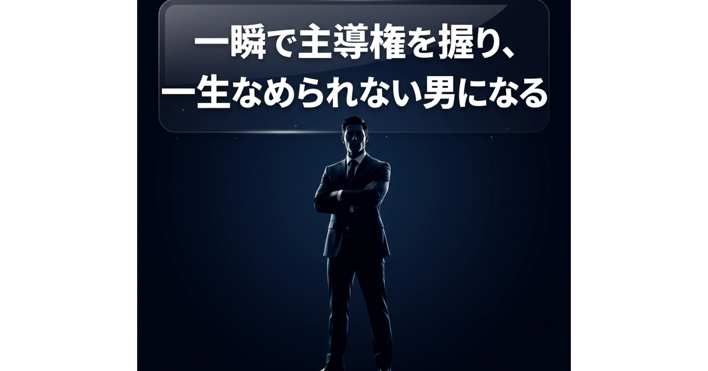 「一瞬で主導権を握り、一生なめられない男になる」——２０～５０代男性のための【戦術的コミュニケーション】完全攻略・超実践バイブル