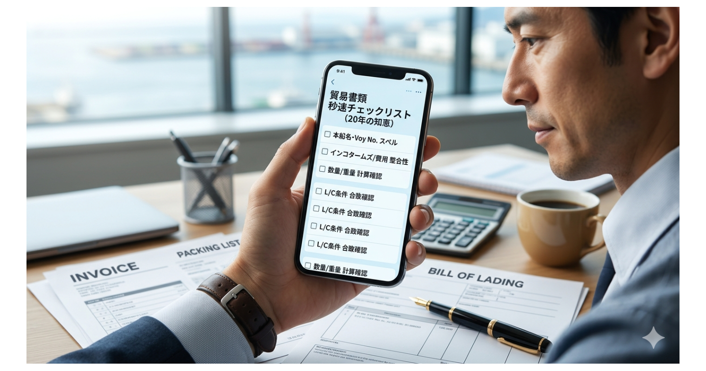 貿易実務20年のプロが直伝！書類チェックを「10分」で終わらせ、ミスをゼロにする“魔の項目”攻略法（特製チェックリスト付）