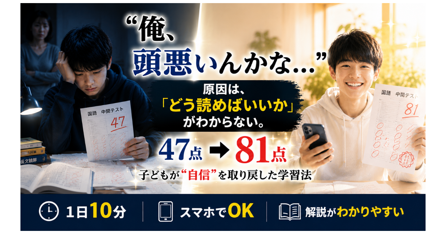 「俺、頭悪いんかな…」国語の長文読解で苦しむ我が子を救うために、2か月かけてGPTsを作った話