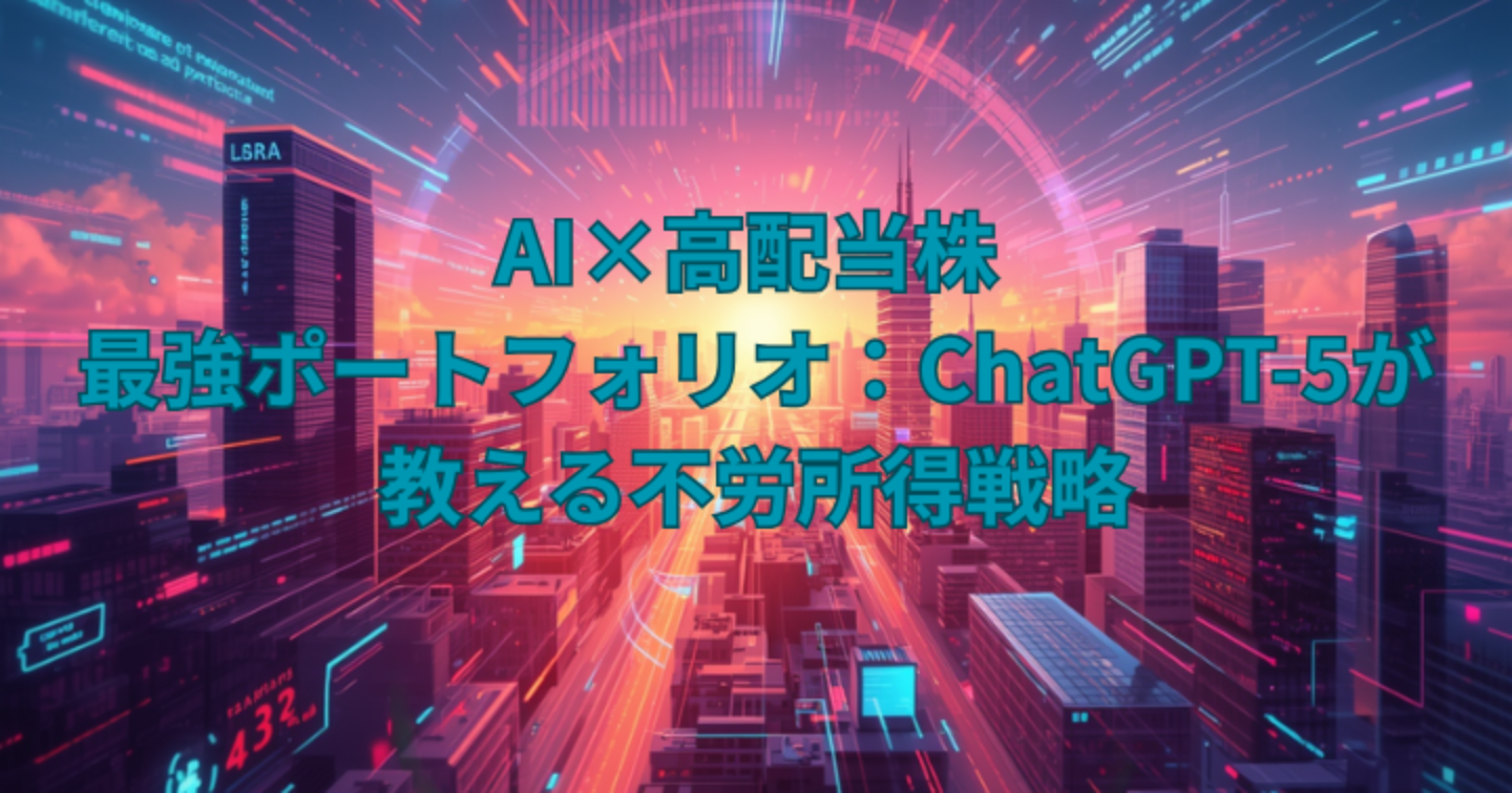 AI×高配当株 最強ポートフォリオ：ChatGPT-5が教える不労所得戦略