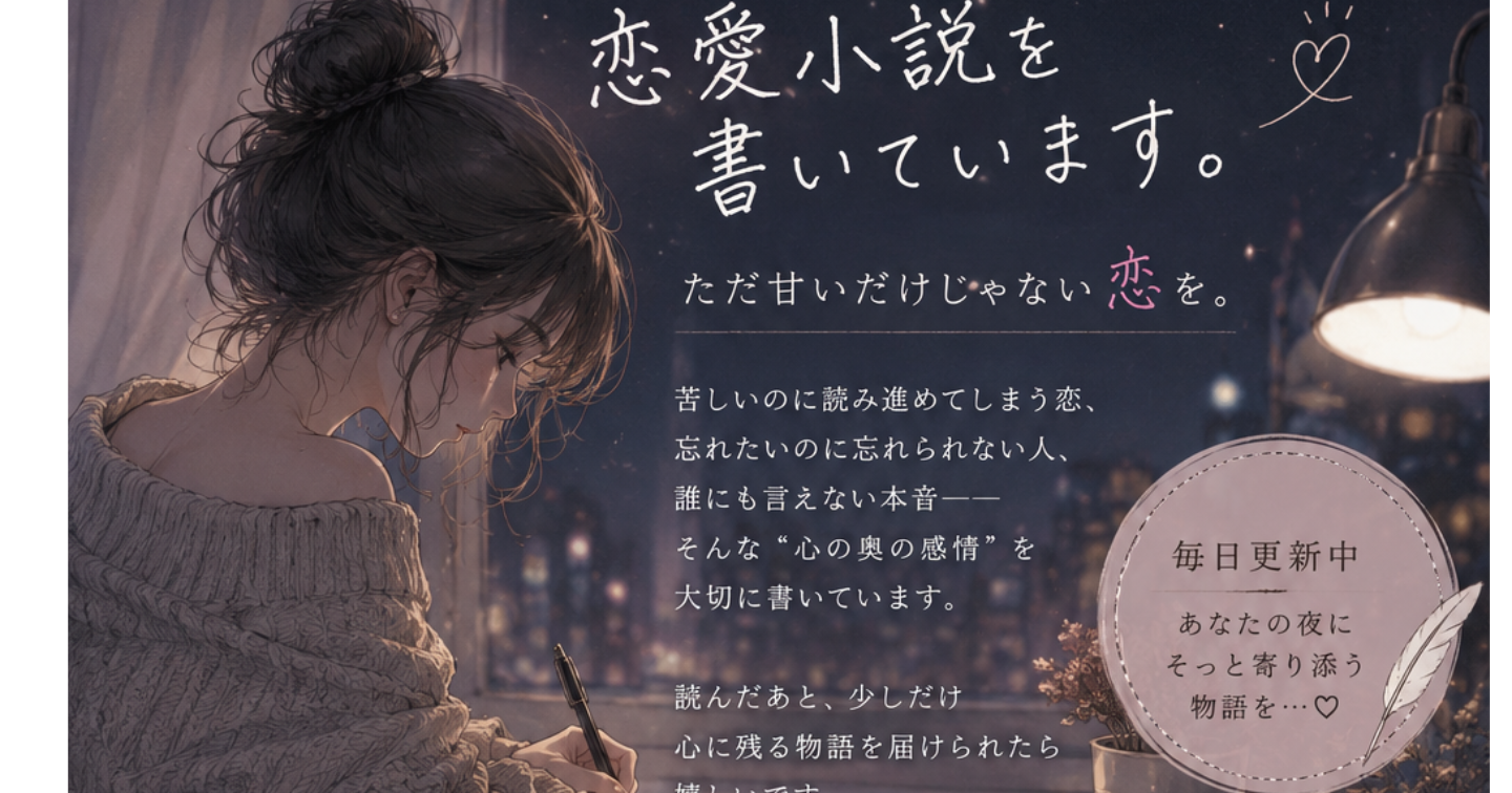 「忘れられない恋愛小説を目指して