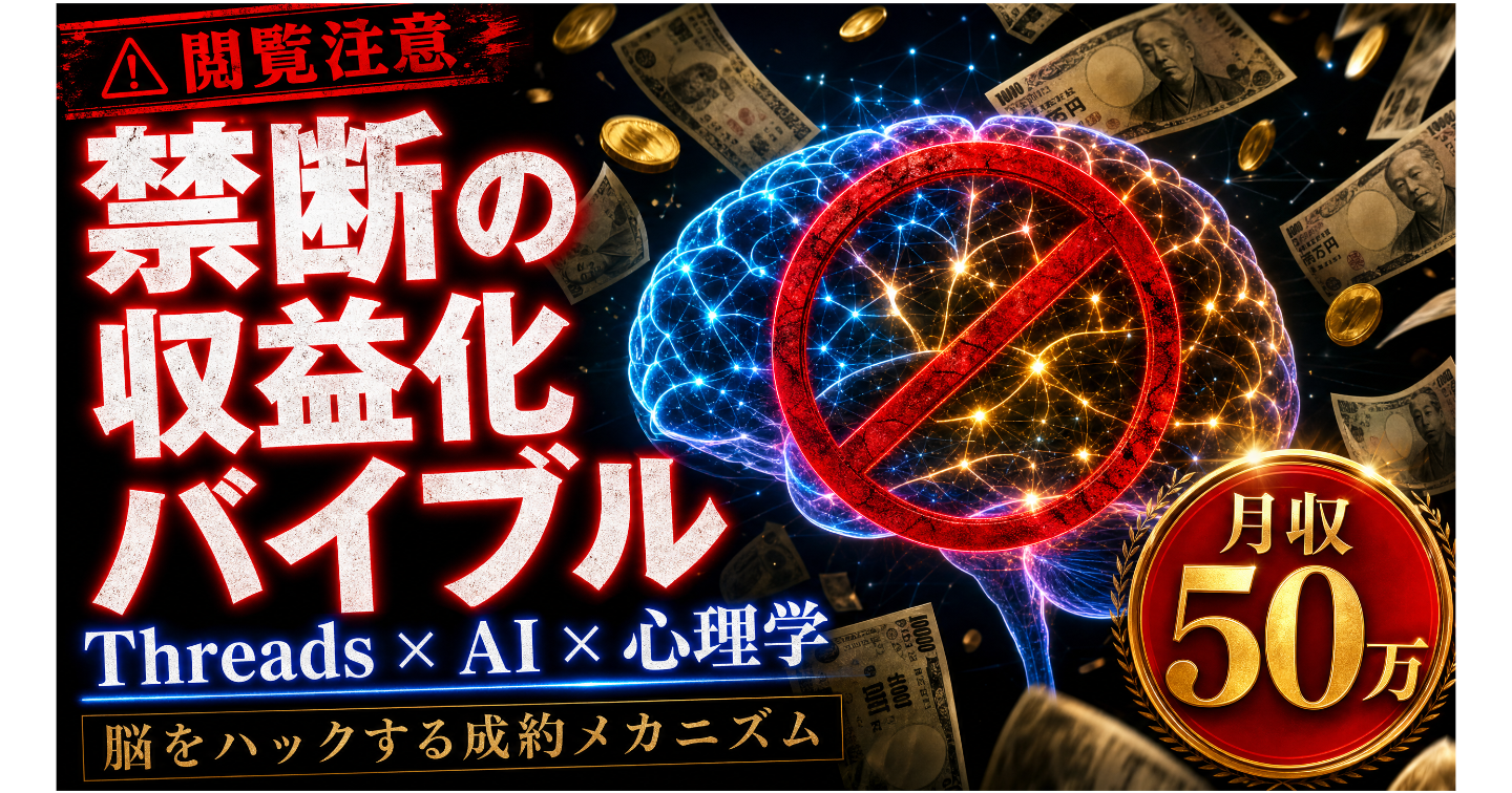 Threads×AI×心理学で今までにないアプローチ!!