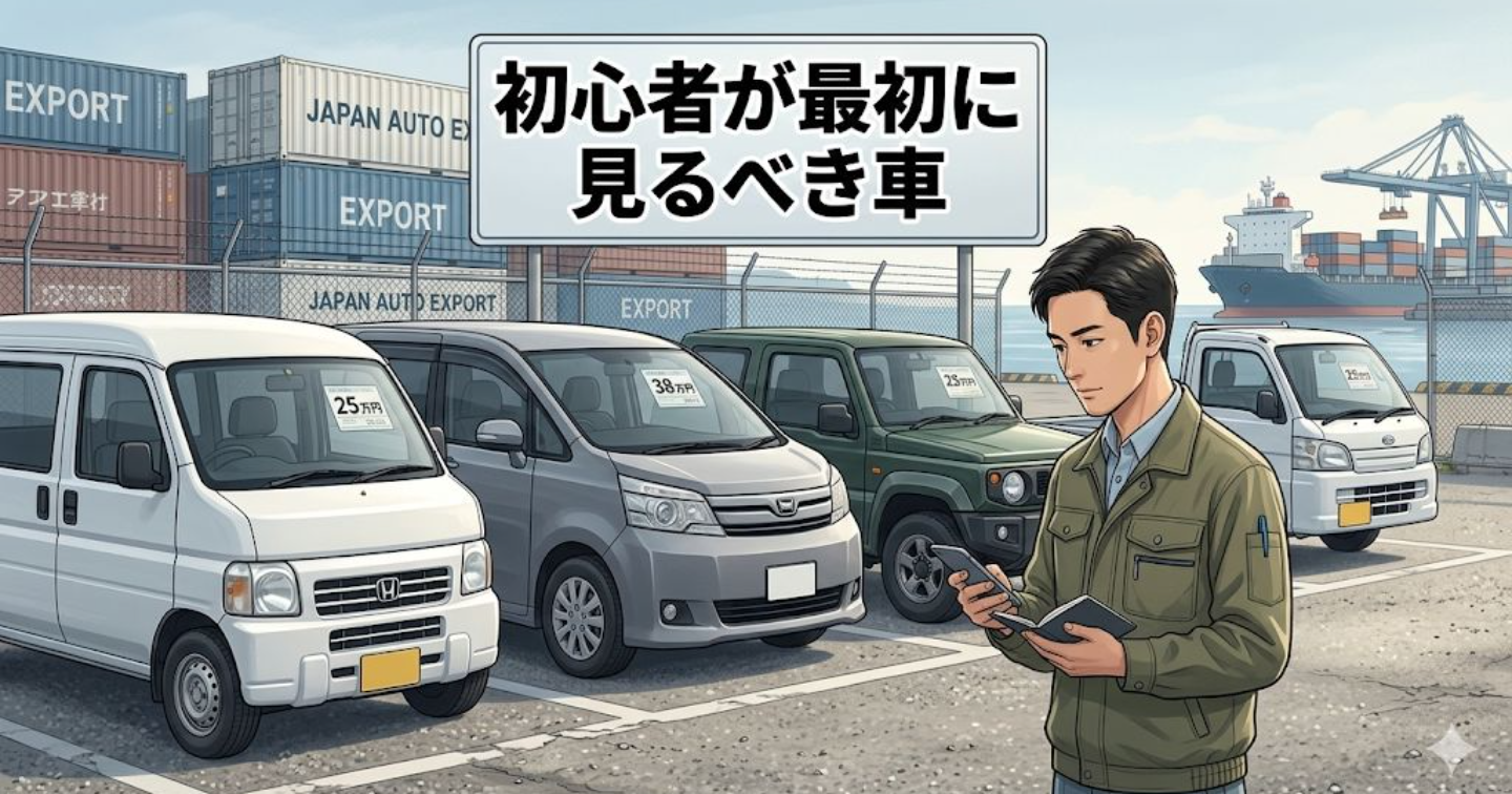 副業で中古車輸出を始めるなら｜初心者が最初に見やすい車の特徴