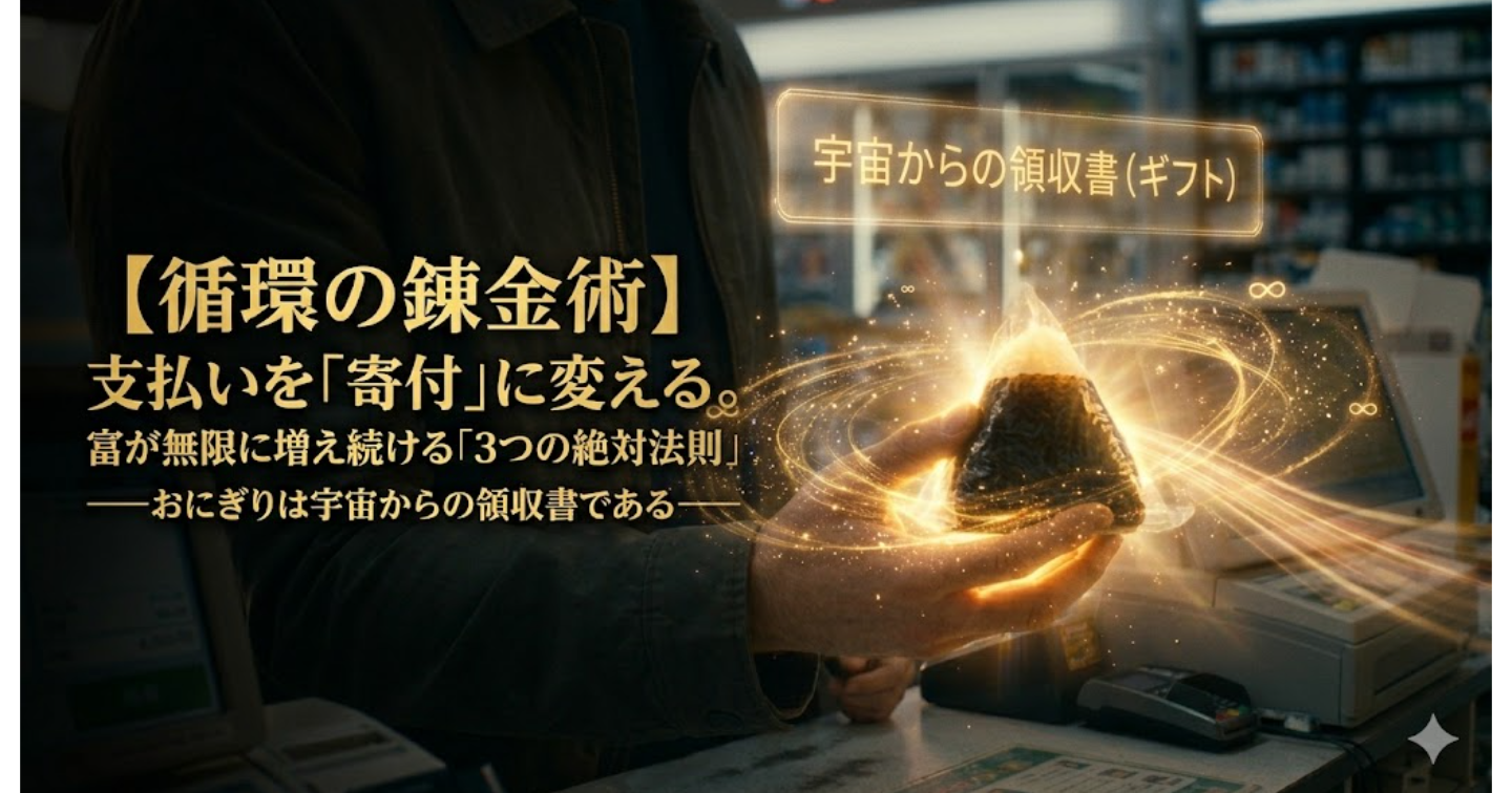【循環の錬金術】支払いを「寄付」に変えるだけで、富が無限に増え続ける「3つの絶対法則」