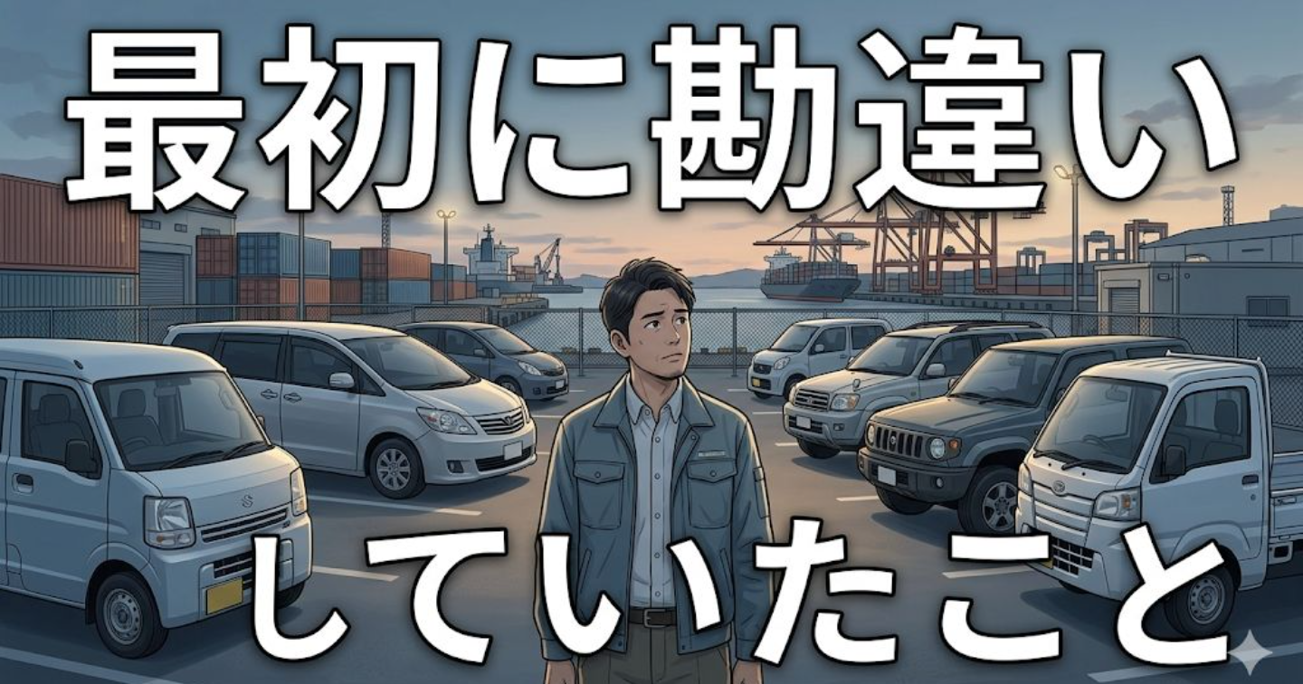 副業で中古車輸出を始めるなら｜初心者が最初に勘違いすること