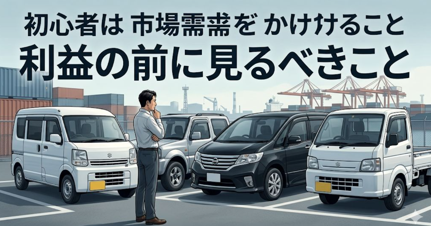 副業で中古車輸出を始めるなら｜初心者は「利益」より先にここを見た方がいい