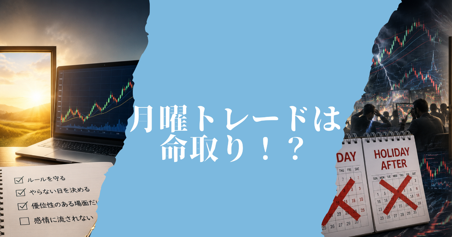 「月曜トレードは命取り!?」FXで「やらない日」を決める勇気。なぜ私の手法では月曜日と祝日明けを徹底排除するのか？