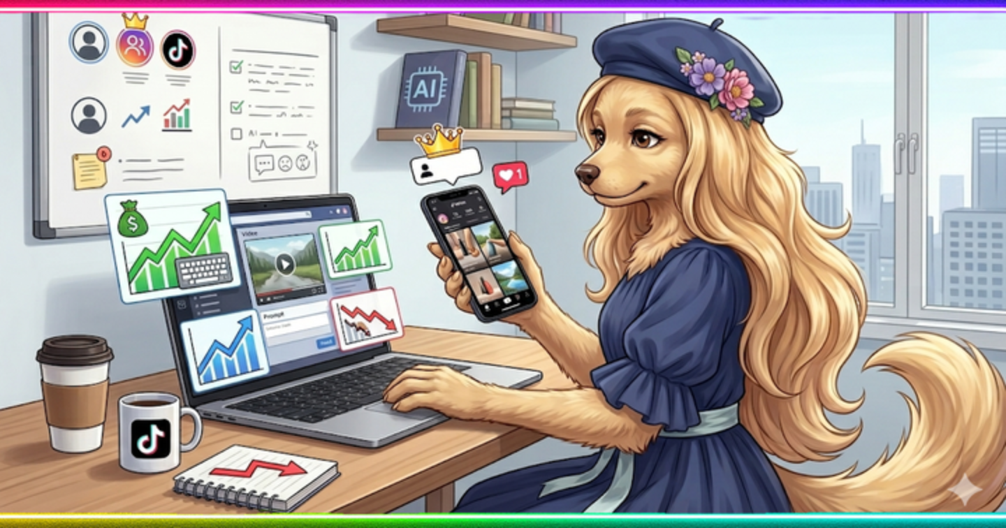 【顔出し不要】TikTok×AIで賢く収益化しちゃおっ！🐶✨