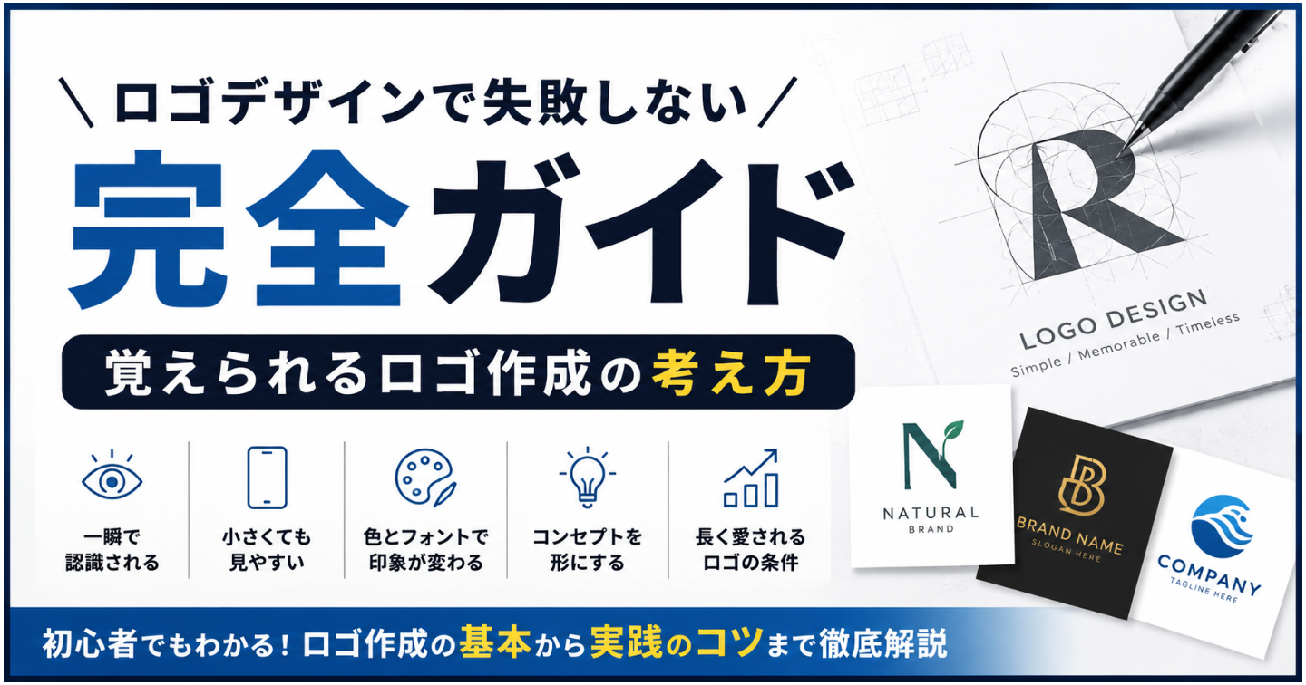 ロゴデザインで失敗しない完全ガイド｜覚えられるロゴ作成の考え方