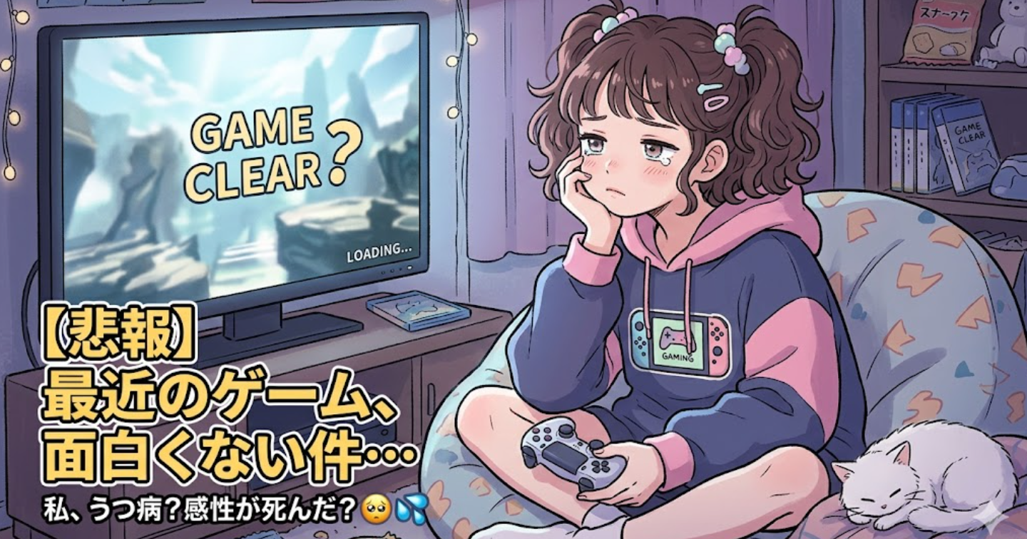 🎮【悲報】最近発売したゲームがぶっちゃけ面白くない件…私ってうつ病？🥺💦