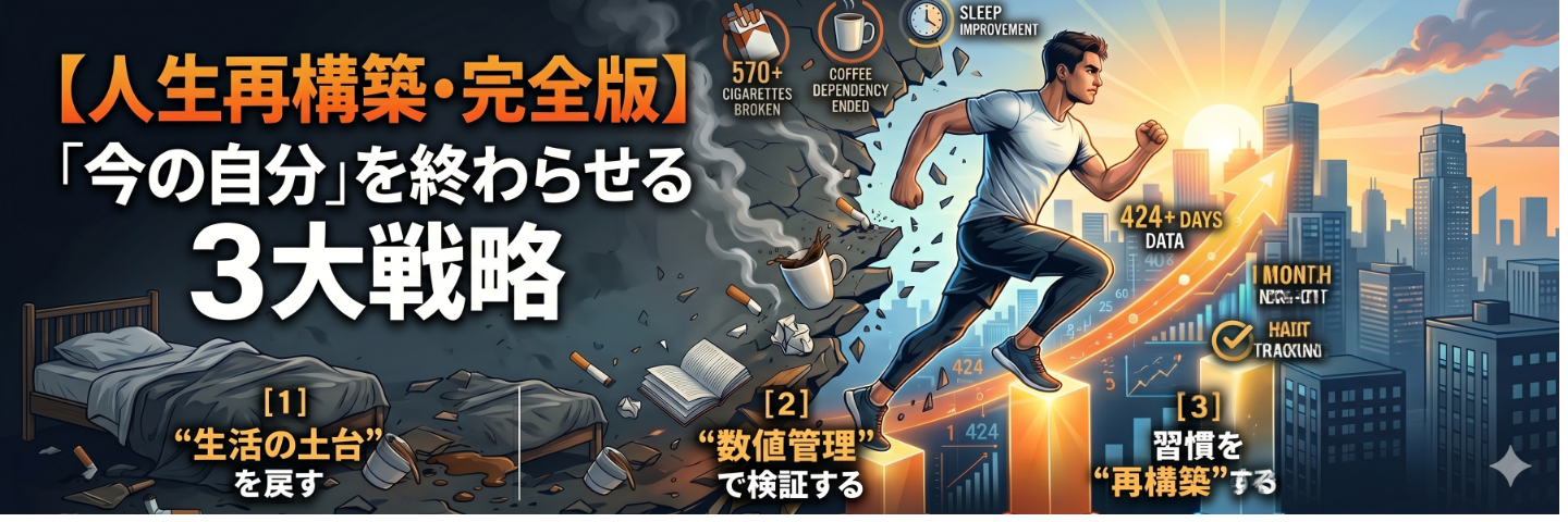 【人生再構築・完全版】「今の自分」を終わらせる3大戦略