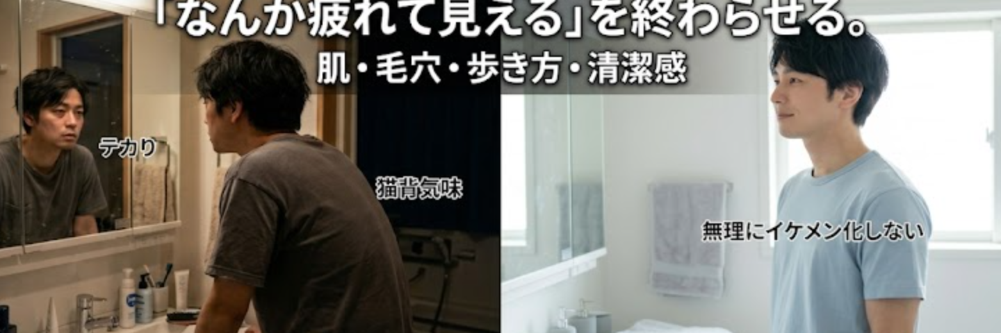 【外見改善・完全版】 「なんか疲れて見える」を終わらせる。