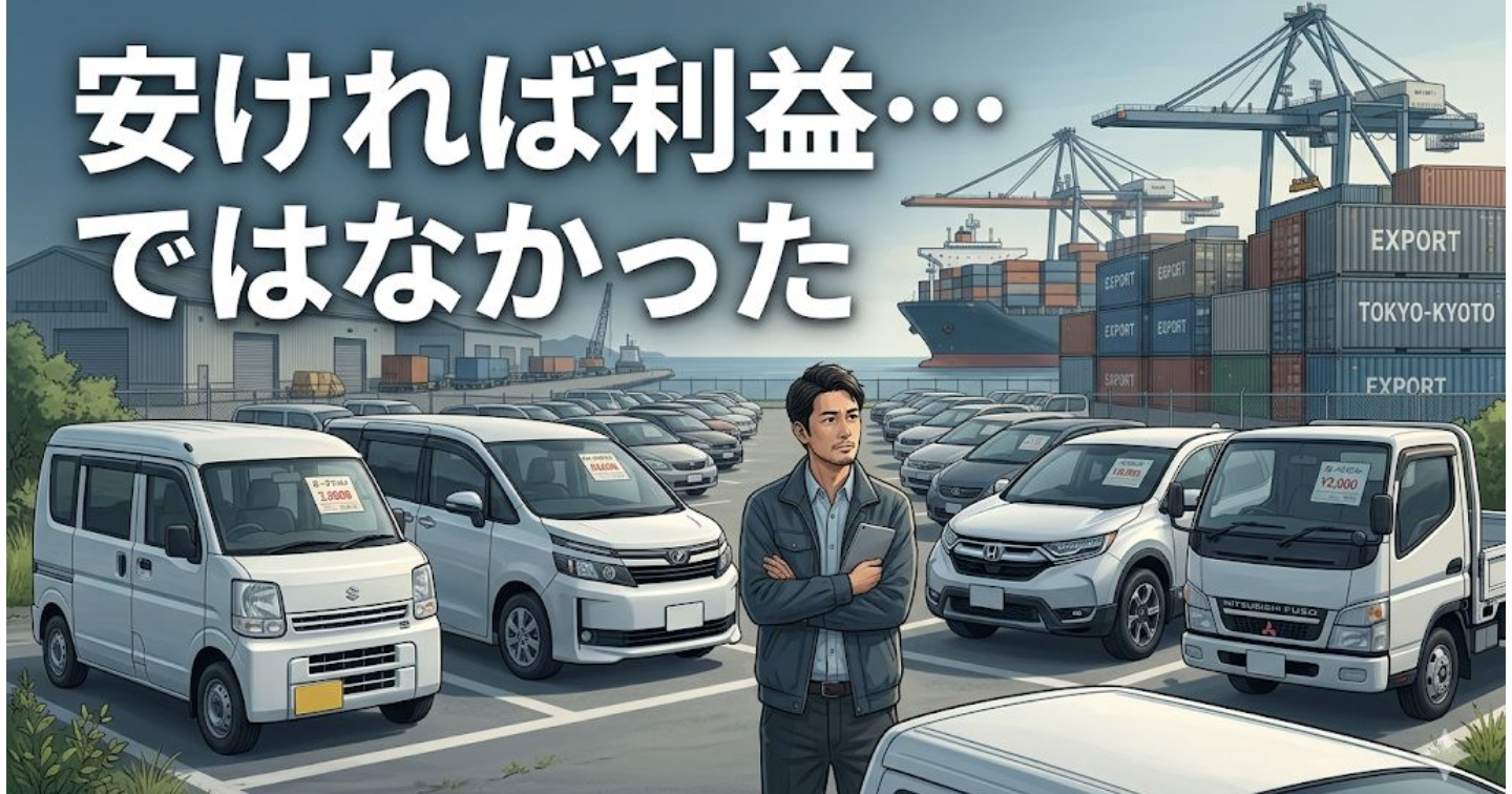 副業で中古車輸出を始めるなら｜初心者が「安く買えば利益が出る」と勘違いしやすい理由