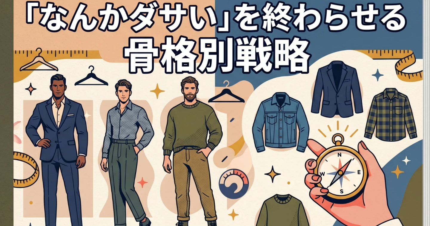 【ファッションはセンスじゃない】「なんかダサい」を終わらせる骨格別戦略